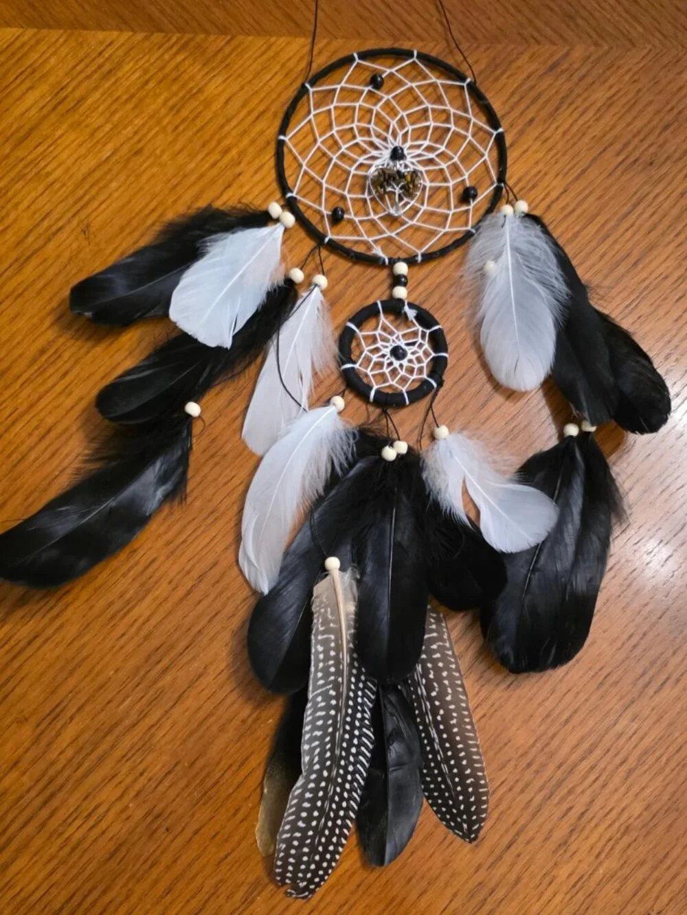 Tiger Eye Tree of Life Gemstone Dreamcatcher Wall Hanging 23.6